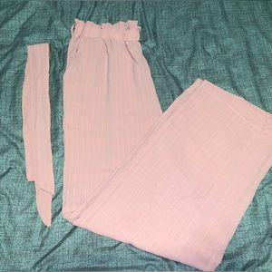 Light pink flowy pants